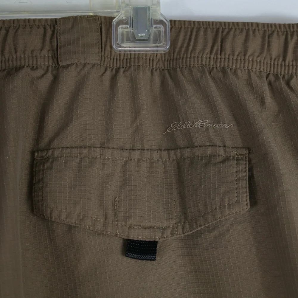 Eddie Bauer Brown Convertible Cargo Pants w/ Netting Lined Shorts Mens Size XXXL - Picture 4 of 8
